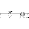 HANSGROHE - Hansgrohe Logis Universal Pack brosse WC + support de rouleau double, Chrome (41722000-DUOLOGIS2) - vignette