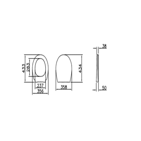 VITRA - Vitra  Normus abattant frein de chute, blanc ( 109-003-909) - large