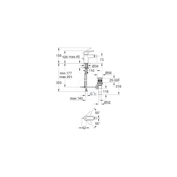 GROHE - Grohe Mitigeur monocommande 1/2" Bidet (MitigeurB1) - large