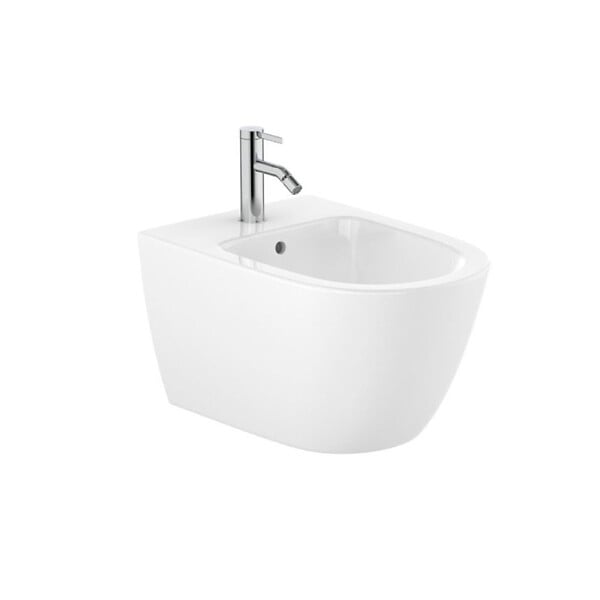 ROCA - Roca by SIKO Bidet suspendu 42x36 cm céramique, vidage arrière, blanc (A357685000) - large