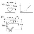 GROHE - Grohe Bau Ceramic Bidet suspendu, blanc alpin (39433000) - vignette