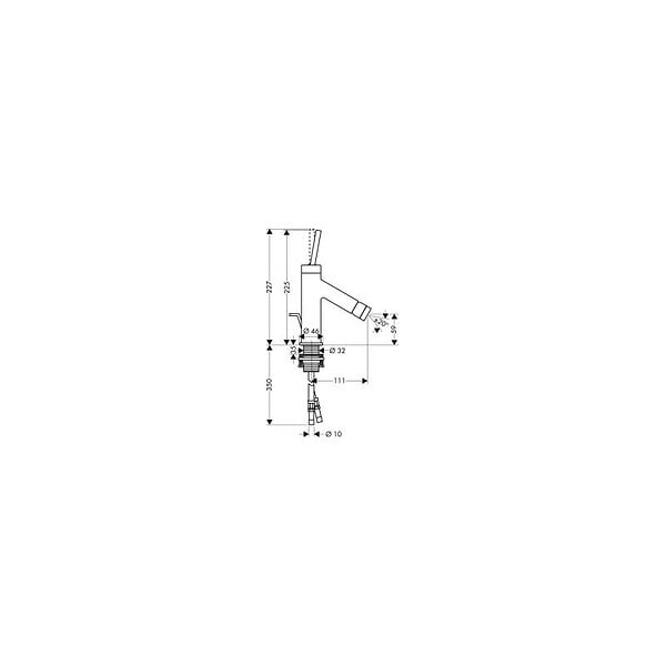 AXOR - Axor Starck Puro. Mitigeur bidet (10211000) - large