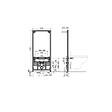 ALCA - Alca Pack Bâti support pour bidet suspendu + Bidet suspendu Grohe, blanc alpin (SetBidetGrohe-1) - vignette