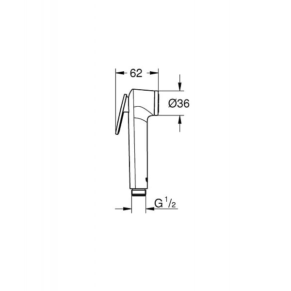 GROHE - Tempesta-F Trigger Spray 30 Douchette 1 jet, Chrome (27512001) - large
