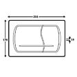 ROCA - Roca Plaque de commande ROCA ACTIVE 52-B double touche Chromé mat (A8901150B2) - vignette