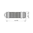 ALCA - Alca Coude de vidage flexible pour WC, DN 90/110 (M9006) - vignette
