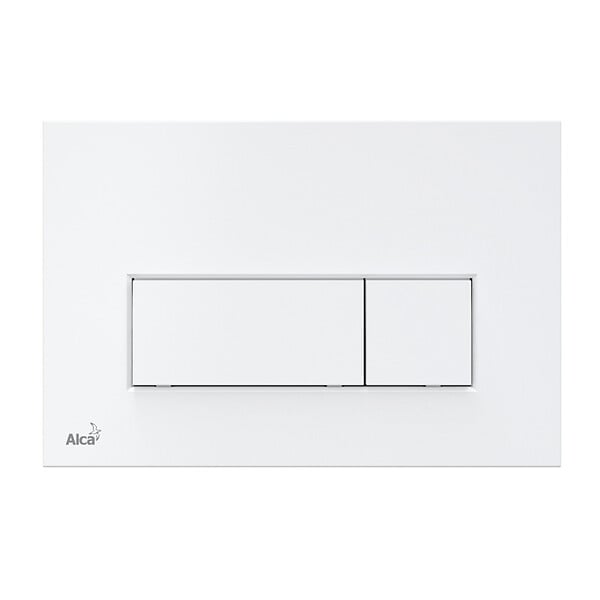ALCA - Plaque de commande double touche blanche (M570) - large