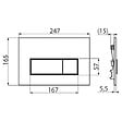 ALCA - Plaque de commande double touche blanche (M570) - vignette