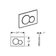 GEBERIT - Geberit Plaque de déclenchement  Sigma01 pour rinçage double touche (115.770.DT.5) - vignette
