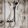 HANSGROHE - Mitigeur thermostatique mural de douche Ecostat Comfort finition noir mat - vignette