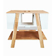 SWISS AQUA TECHNOLOGIES - Meuble de salle de bain sous lavabo Naturel Home 80x73x46 cm, blanc  (HOMEUMDB) - vignette