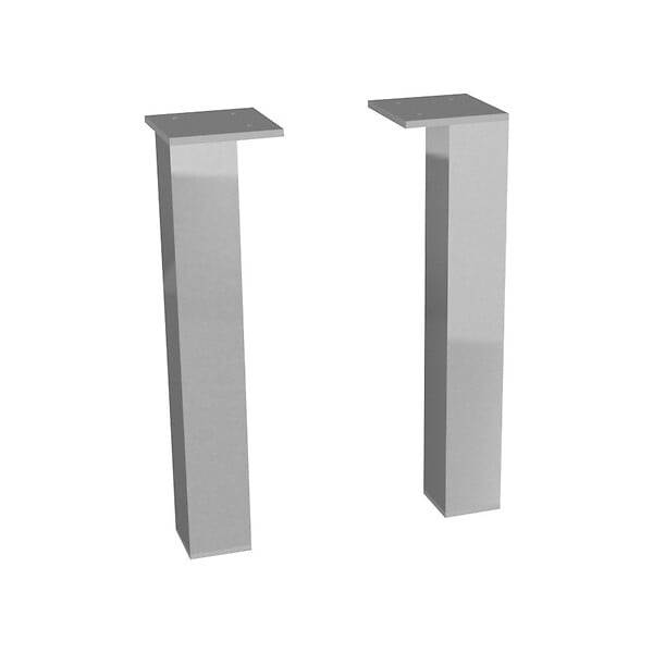 JIKA (GROUPE ROCA) - Cube Pieds pour meuble de salle de bain, 1 paire, 240 mm, Chrome (H4944021760001) - large