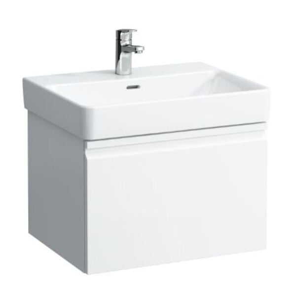 LAUFEN - Laufen Pro S 57x45x39 cm meuble de salle de bain suspendu sous lavabo, blanc brillant (H4833710964751) - large