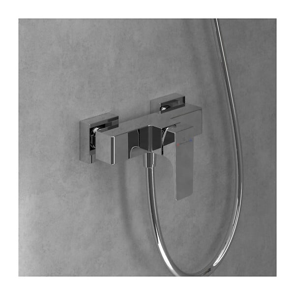 VILLEROY & BOCH - Villeroy & Boch Architectura Square Mitigeur Monocommande de douche  , Chrome (TVS12500100061) - large