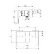 VILLEROY & BOCH - Villeroy & Boch Architectura Square Mitigeur Monocommande de douche  , Chrome (TVS12500100061) - vignette