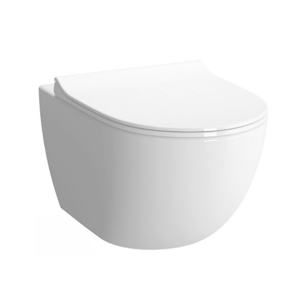SWISS AQUA TECHNOLOGIES - Swiss Aqua Technologies Pack WC bâti-autoportant + WC SAT infinitio sans bride fixations invisibles + Abattant softclose + Plaque blanche - large