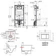 SWISS AQUA TECHNOLOGIES - Pack WC bâti-autoportant + WC SAT sans bride fixations invisibles + Abattant softclose + Plaque blanche (SMART-SATrimless-M270) - vignette