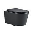 GROHE - Pack WC Bâti Solido + WC sans bride SAT Noir mat + Plaque chrome (AUTOPORTANT-BLACKSAT-1) - vignette