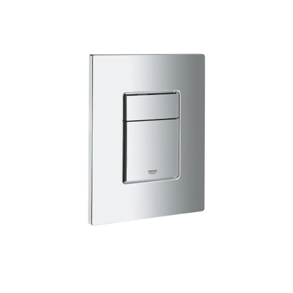 GROHE - Pack WC Bâti Solido + WC sans bride SAT Noir mat + Plaque chrome (AUTOPORTANT-BLACKSAT-1) - large