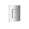 GROHE - Pack WC Bâti Solido + WC sans bride SAT Noir mat + Plaque chrome (AUTOPORTANT-BLACKSAT-1) - vignette