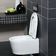 SWISS AQUA TECHNOLOGIES - Swiss Aqua Technologies Pack WC Bâti autoportant Rapid SL + WC SAT sans bride et fixations invisibles + Plaque Noir mat (ProjectSATrimless-KF0) - vignette
