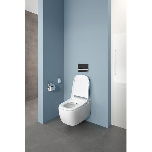 VITRA - Vitra  V-Care 1.1 Smart Essential WC lavant avec commande à distance + Fonctions personnalisables, 100% hygiénique (5674B003-6193) - large