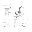 VILLEROY ET BOCH - Combi Pack AVENTO Direct Flush en céramique - Sortie horizontale - Couleur : BLANC - vignette