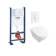 GROHE - Pack WC Rapid SL autoportant + cuvette Villeroy&Boch O.Novo + plaque Skate Air blanche (ProjectO.Novo-3) - vignette
