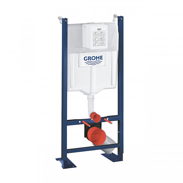 GROHE - Grohe Pack WC Rapid SL autoportant + WC sans bride AquaBlade + Abattant slim softclose + Plaque chrome + Set isolation phonique - large