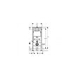 GEBERIT - Pack WC Bati Geberit UP100 + Cuvette Roca Ona sans bride fixations invisibles + Plaque chrome mat (OnaGeb9) - vignette