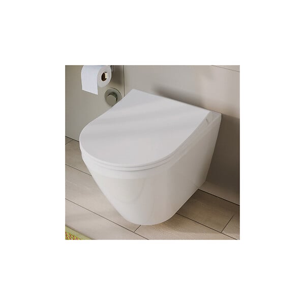 GROHE - Pack WC Bâti Autoportant Rapid SL + WC sans bride Integra + Abattant softclose + Plaque chrome (ProjectIntegraRimless-1-SP) - large