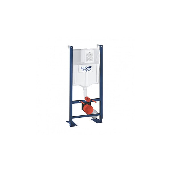 GROHE - Pack WC Cuvette Compacte Sento RIM-EX (sans bride) + Rapid SL autoportant NF + plaque chrome (ProjectSentoRimlessCOMPACT-1) - large