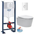 SWISS AQUA TECHNOLOGIES - Swiss Aqua Technologies Pack WC Rapid SL autoportant + WC sans bride SAT, fixations cachées + Plaque Nova - vignette