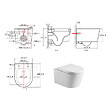 VILLEROY & BOCH - ViConnect Pro S Pack WC bâti Villeroy & Boch + WC Swiss Aqua Technologies + abattant SoftClose + plaque (VCNSAT2SBCH) - vignette