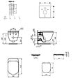VILLEROY & BOCH - ViConnect Pro S Pack WC bâti Villeroy & Boch + WC sans bride + abattant Softclose + set d'isolation + plaque (VICONTESI2CHSET) - vignette