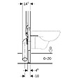 GEBERIT - Pack WC Bati-support Geberit UP720 extra-plat + WC Villeroy & Boch Architectura sans bride + Abattant softclose + Plaque chrome - vignette