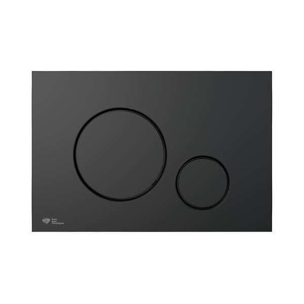 SWISS AQUA TECHNOLOGIES - Pack WC bâti-autoportant + WC sans bride SAT Infinitio + Abattant SoftClose + Plaque noir mat (SMART-BlackInfinitio-M678) - large