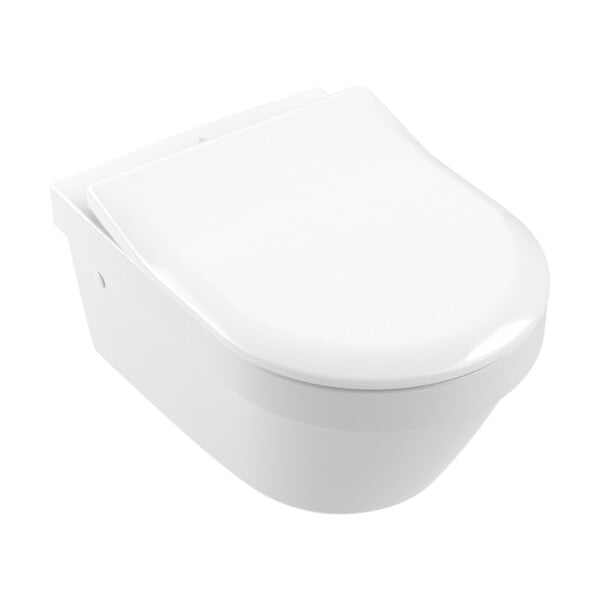 VILLEROY & BOCH - ViConnect Pro S Pack WC bâti Villeroy & Boch + WC sans bride Villeroy & Boch + abattant Duroplast + plaque (VICONTARCHI3-2CH) - large