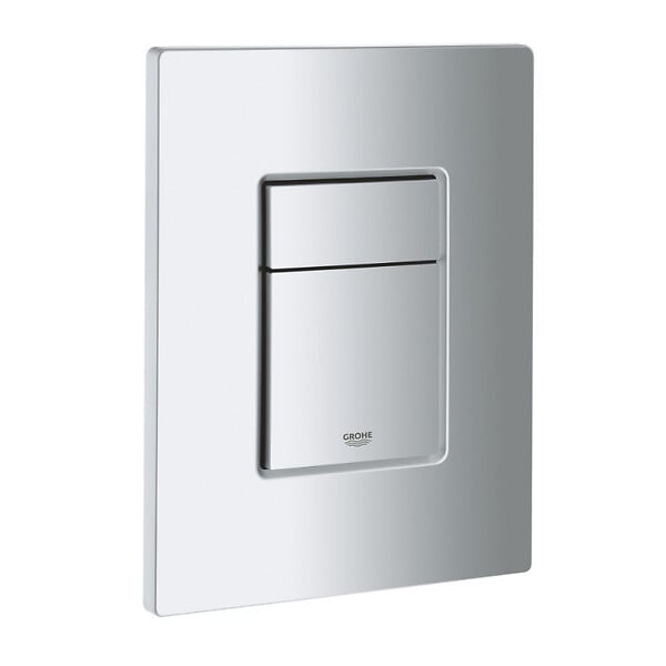 GROHE - Grohe Pack WC Bâti Autoportant Rapid SL + WC sans bride Vitra Normus + Abattant softclose + Plaque chrome - large