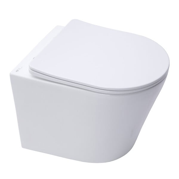 GROHE - Pack WC Bâti-support Rapid SL + WC Swiss Aqua Technologies Infinitio sans bride + Plaque Noir mat (RapidSL082-Infinitio-KF0) - large