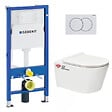 GEBERIT - Pack Bati-support Geberit 112cm + WC sans bride Swiss Aqua Technologies Brevis + Abattant ultra-fin (BREVISGEB1) - vignette