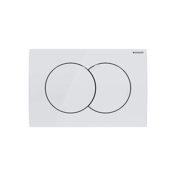 GEBERIT - Pack WC Bâti-support Geberit 112 cm + Cuvette sans bride Cersanit + Abattant SoftClose + Plaque blanche (MILLEGEB1) - large