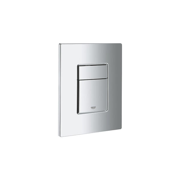 GROHE - Pack WC Bâti-autoportant Rapid SL + WC sans bride Bello + Abattant softclose + Plaque chrome (ProjectBello-1) - large