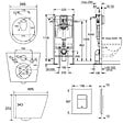 GROHE - Pack WC Rapid SL + Cuvette sans bride SAT, fixations invisibles + Plaque Noir mat (RapidSL082-SATrimless-KF0) - vignette