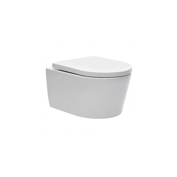 SWISS AQUA TECHNOLOGIES - Swiss Aqua Technologies Pack WC Rapid SL + cuvette sans bride SAT, fixations cachées + plaque Skate chrome + Set habillage - large