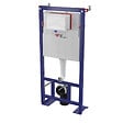 SWISS AQUA TECHNOLOGIES - Pack WC bâti-autoportant + WC SAT sans bride fixations invisibles + Abattant softclose + Plaque blanche (SMART-SATrimless-9) - vignette