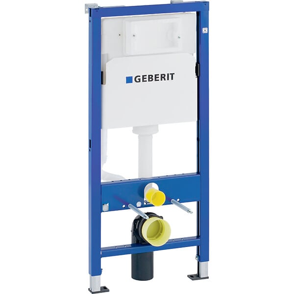 GEBERIT - Pack WC Bati-support Geberit Duofix UP100 + WC sans bride Lucco Avva avec fixations invisibles + Abattant softclose + Plaque - large