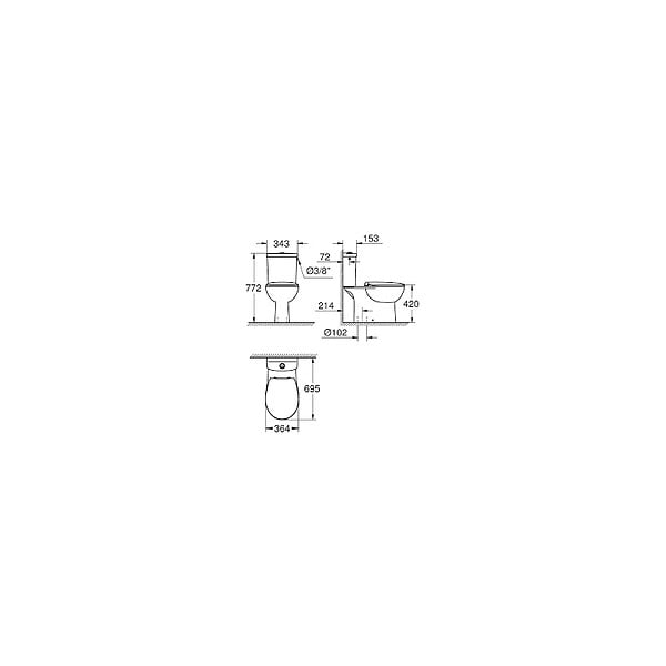 GROHE - Grohe Pack WC Bau Ceramic (39346000) - large