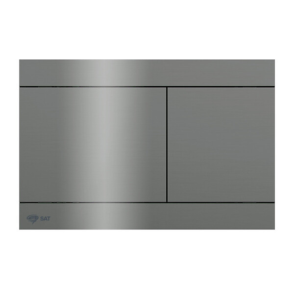 SWISS AQUA TECHNOLOGIES - Swiss Aqua Technologies Pack WC bâti-autoportant + WC Infinitio sans bride + Abattant softclose + plaque en acier inoxydable, revêtement PVD, Gun Metal - large