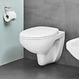 GROHE - Pack WC Bâti-support Rapid SL + Cuvette Bau sans bride + Abattant SoftClose + Plaque Chrome (RapidSL082-Bau-1) - vignette